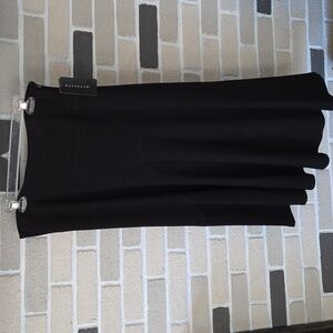 NWT Stretch A Line Black Skirt